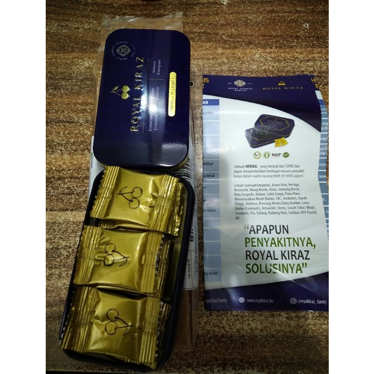 

Royal Kiraz Candy Asli Permen Kesehatan Turki Eceran 1 Pcs