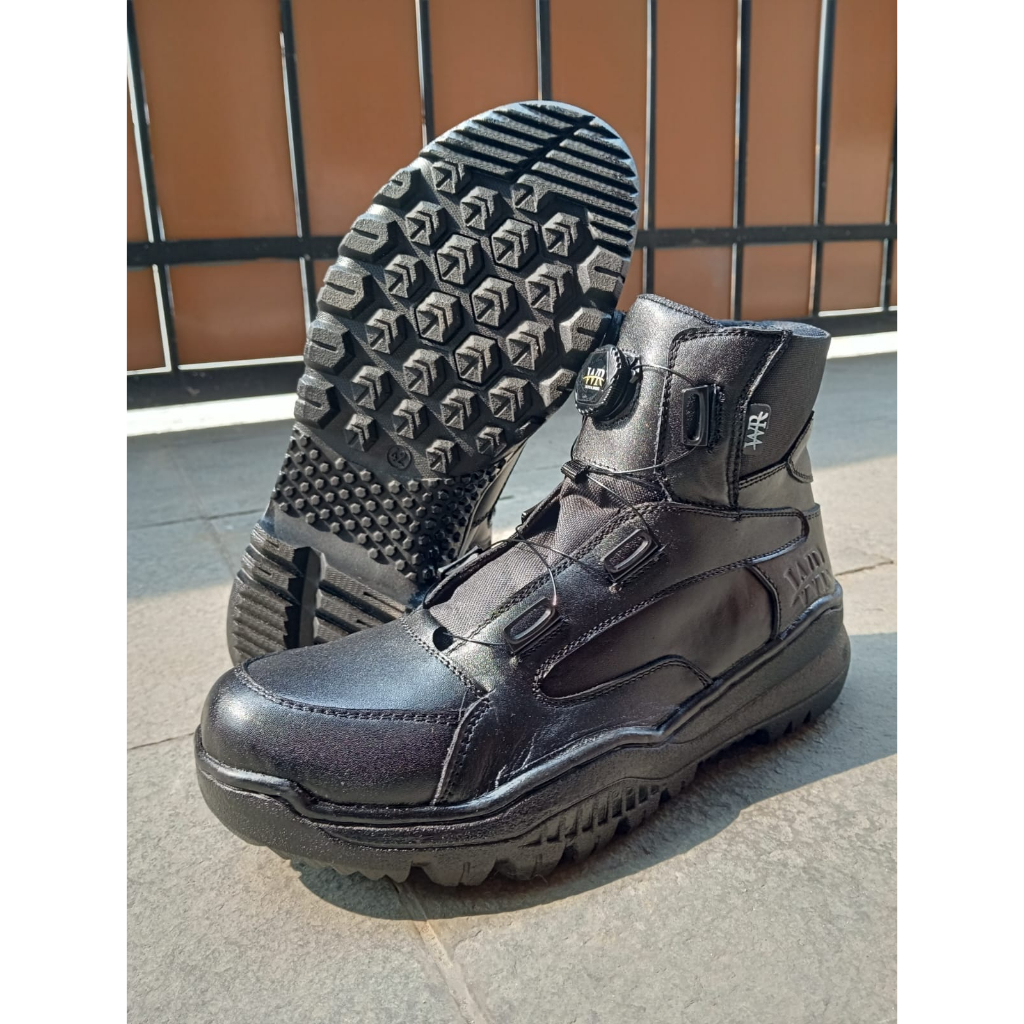 Sepatu WR 007 Tactical / Sepatu PDL model tali putar WR tactical boots /WR Sepatu PDL Brimob,TNI, PO