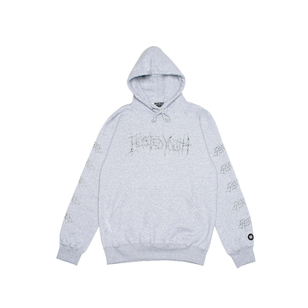 HUSTED MONSTROS HOODIE GREY