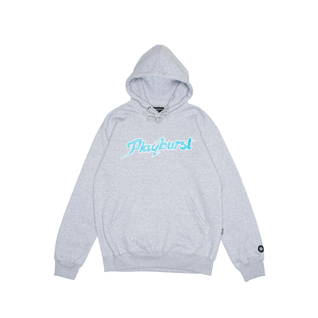 HUSTED X PLAYBURST HOODIE GREY