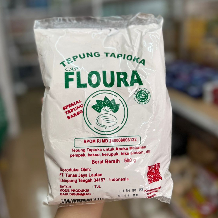 

Floura Tepung Tapioka Spesial Bakso/Tekwan/pempek 500gr