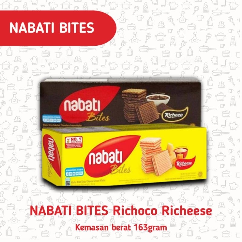 

Wafer Nabati Bites Richoco and Richeese 163gram