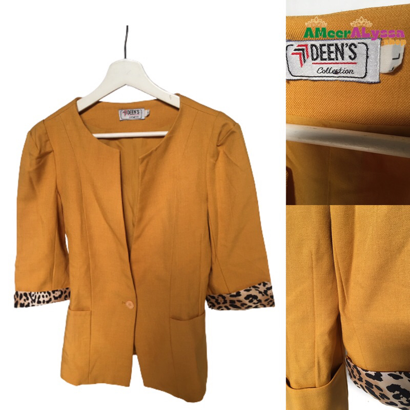 BLAZER LENGAN PANJANG 7/8 BLAZER DEWASA BLAZER KATUN OUTER WANITA 459M