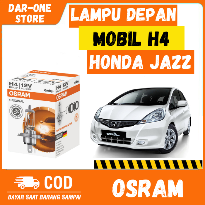 LAMPU DEPAN MOBIL H4 HONDA JAZZ ORIGINAL OSRAM