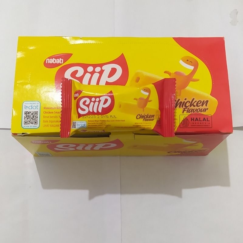 

Nabati sip 6 gr rasa chicken flavour atau sip 500 rasa ayam panggang