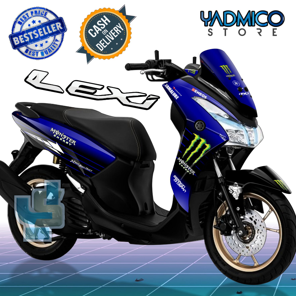 Decal Lexi 125 Full Body - Stiker Motor Yamaha Lexi 125 Full Body - Decal Hologram Lexi 125 Variasi 
