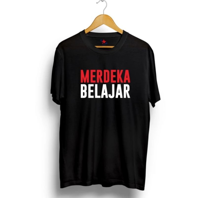 kaos merdeka belajar / kaos distro merdeka belajar