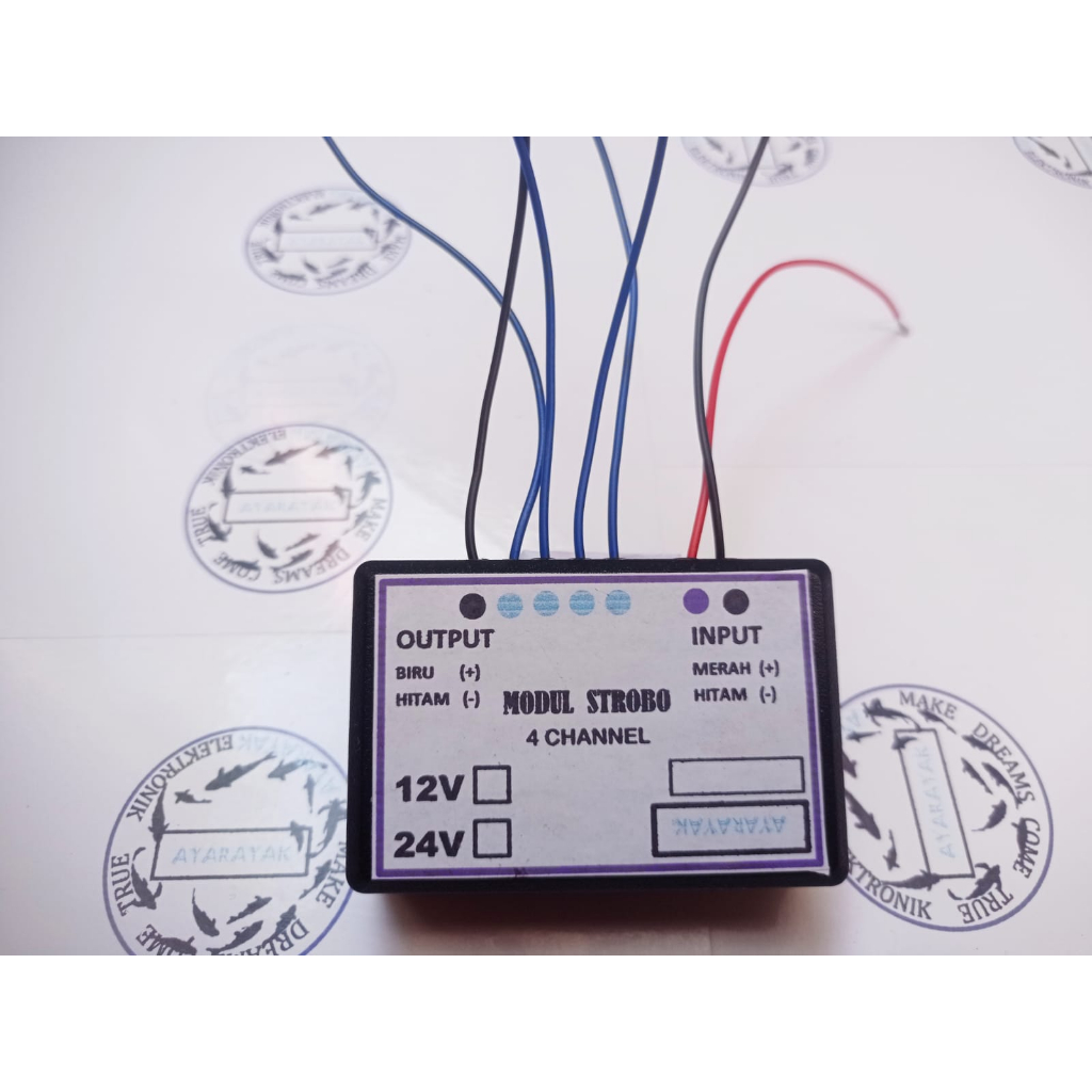 MODUL STROBO 4 CHANNEL 12V-24V