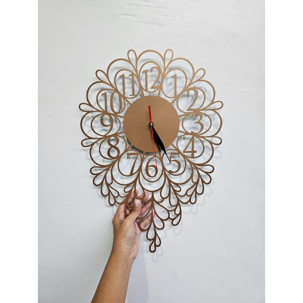Jam Dinding Besar Luxury Mewah Hiasan Ornamen Dinding Murah