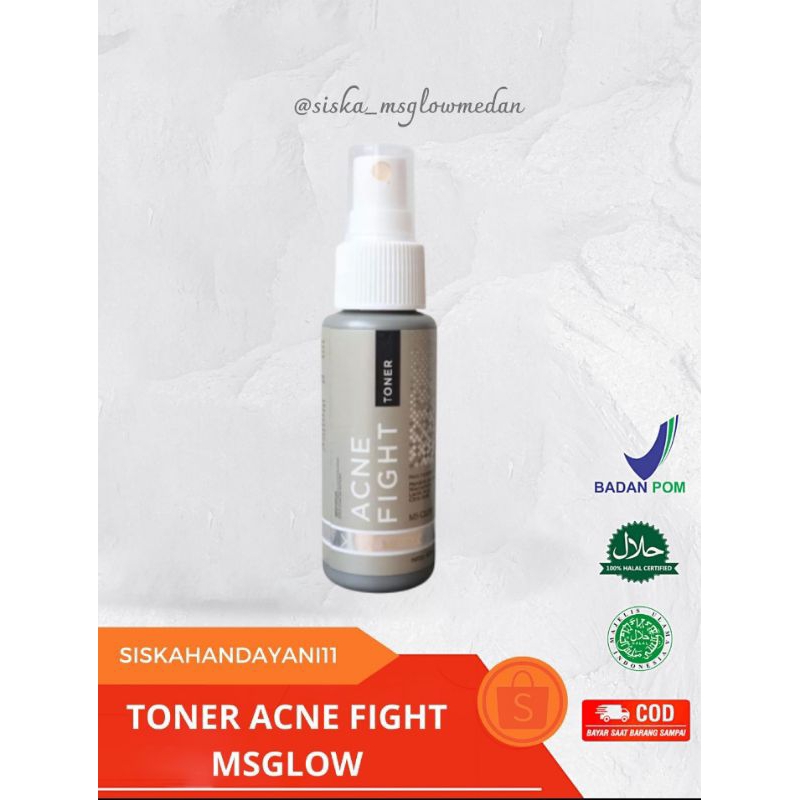 MS GLOW Toner Acne | Toner Acne Fight Terbaru Ms Glow | Original Bpom