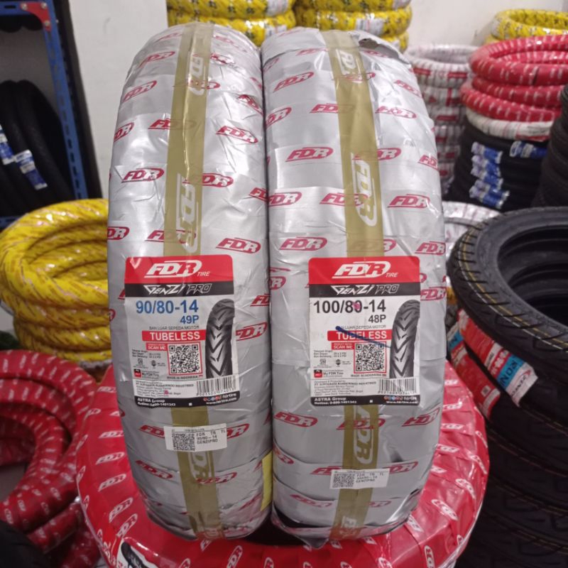 Ban Tubles Vario150 90/80-14, 100/80-14 Fdr GenzyPro original (free pentil)