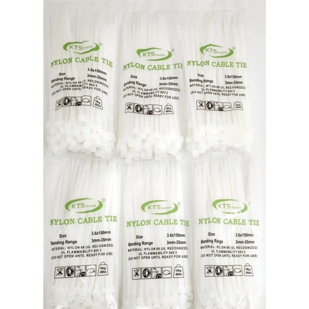 Cable Ties Kabel Ties Nylon 10cm, 15cm, 20cm