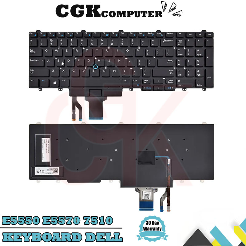 Keyboard Laptop Dell Precision 3510 3520 7510 7520 7710 7720 Backlight