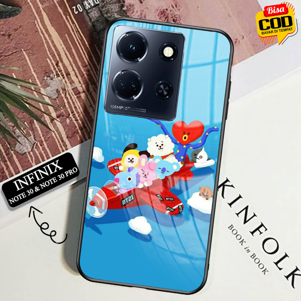 Softcase Glass Kaca INFINIX NOTE 30 & NOTE 30 PRO - Case Hp Pelindung HandphoneINFINIX NOTE 30 & NOT