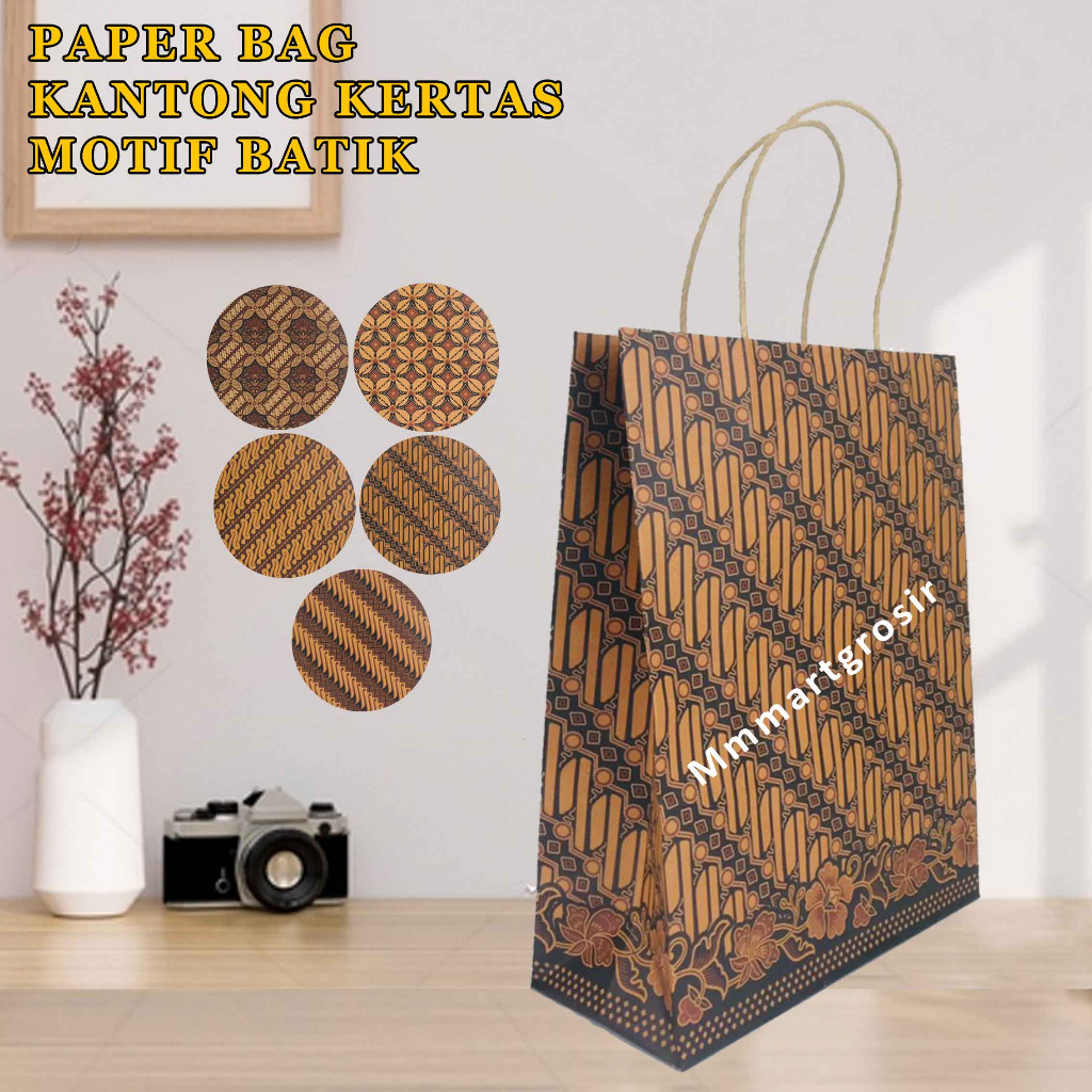 

Paper Bag / Kantong Kertas / Motif Batik / Kantong 30x23cm