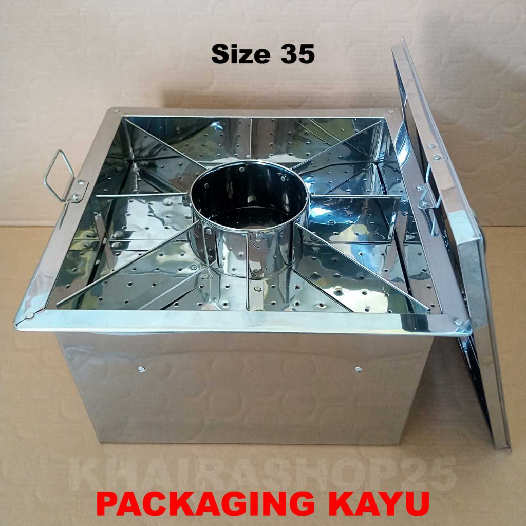 Dandang bakso kotak sekat 6 dan 8 Dandang bakso sekat pack kayu