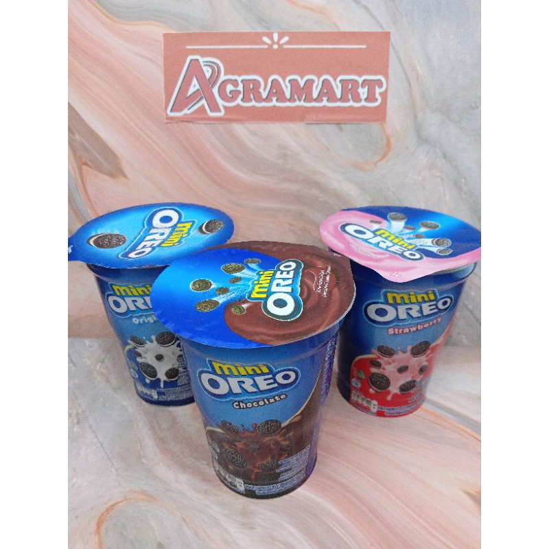 

OREO MINI CUP COKLAT / STRAWBERRY/ORIGINAL 62GR