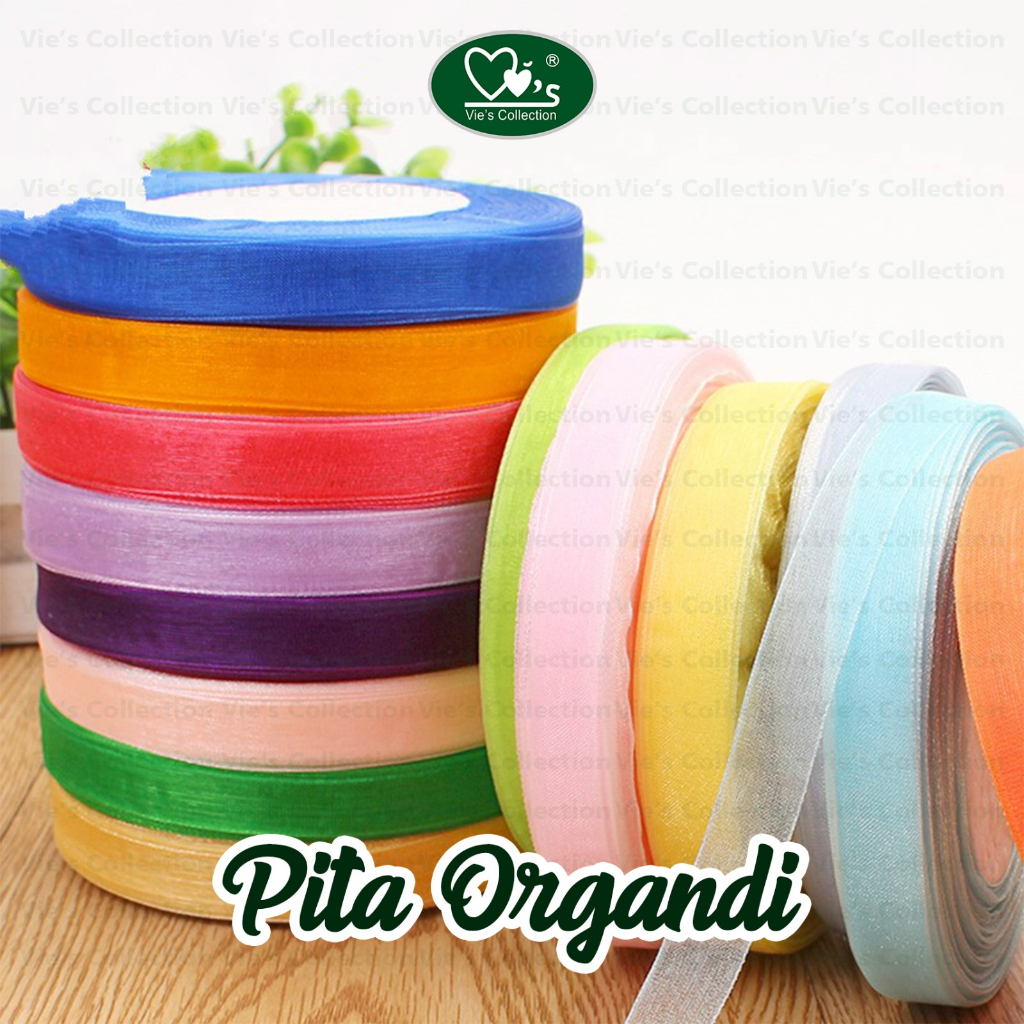 

Pita Organdi Polos 1 1/2 in Aksesoris Kado Tali Hampers Vies Collection Pita Kado
