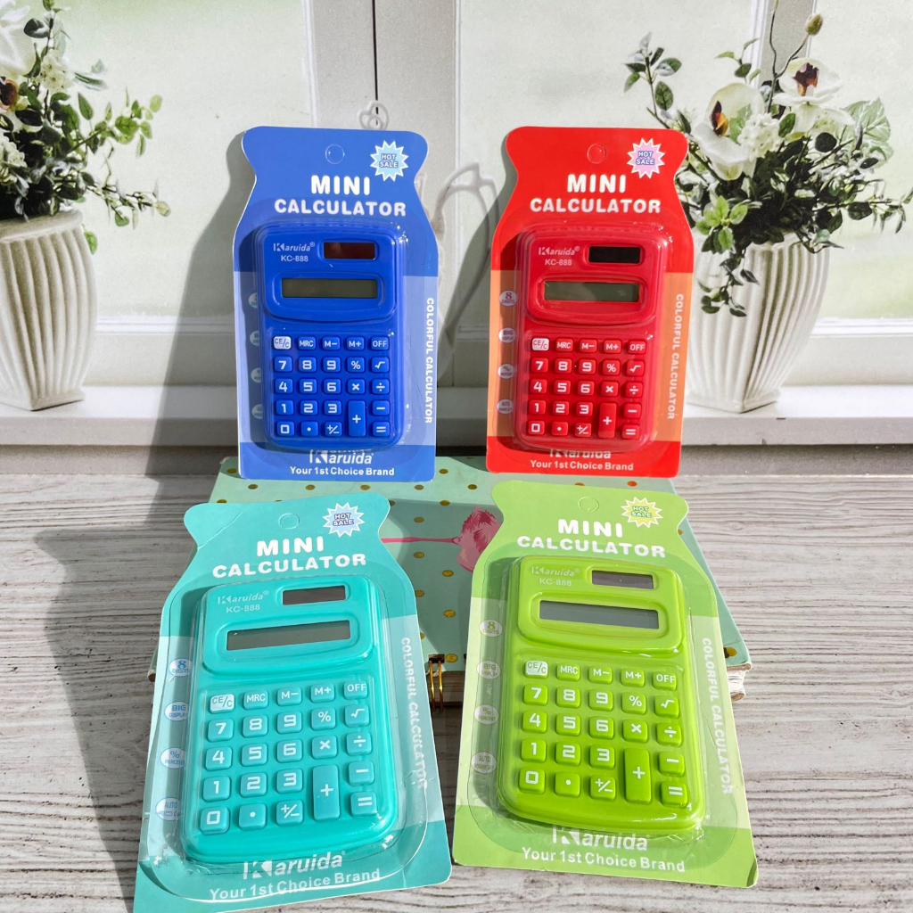 

Kalkulator Karuida Mini kode k-888 warna warni kalkulator mini harga terjangkau perlengkapan sekolah dan kantor