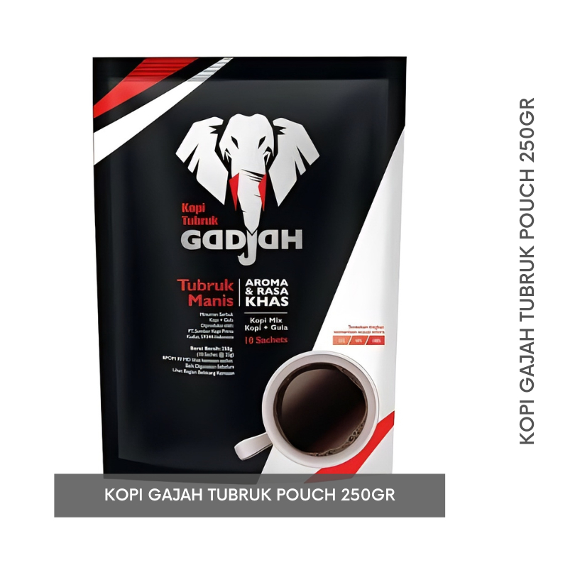 

Kopi Gajah Tubruk Pouch 250gr