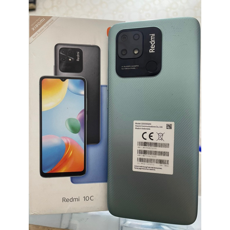 redmi 10c 4/128 second fullset