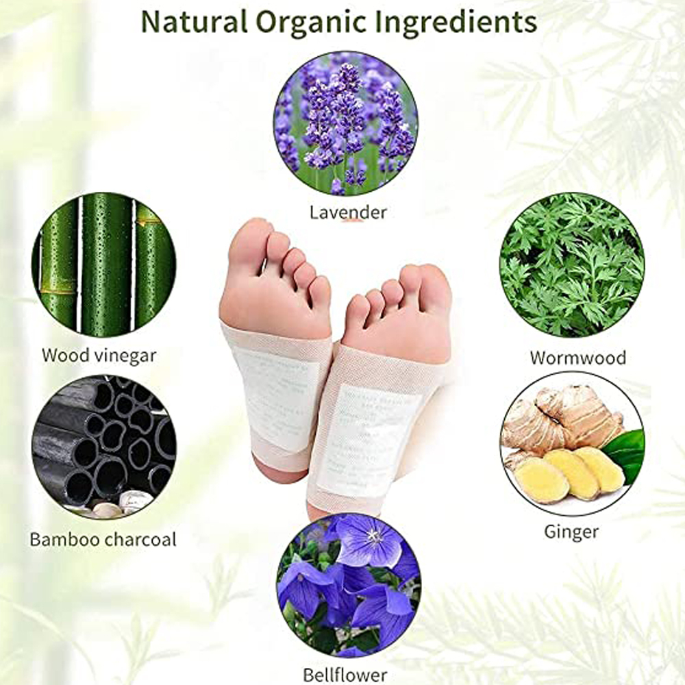 Flowweek Koyo Kaki Detox Foot Pads Herbal Slimming Patch Penyerap Racun menurunkan berat badan Kaki bantalan