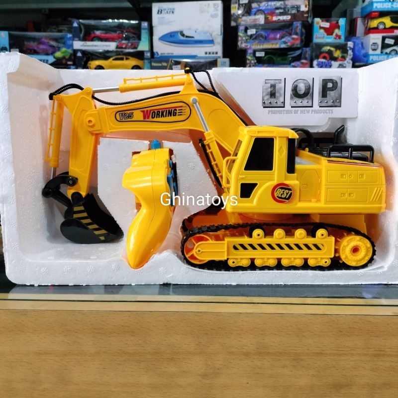 Mainan Anak Beko Rc Mobil beko Digger Remot kontrol