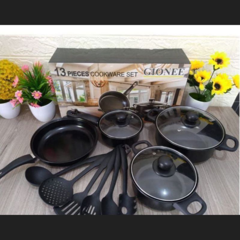 panci set teflon 13pcs/Panci Cookware Set (Gionee)
