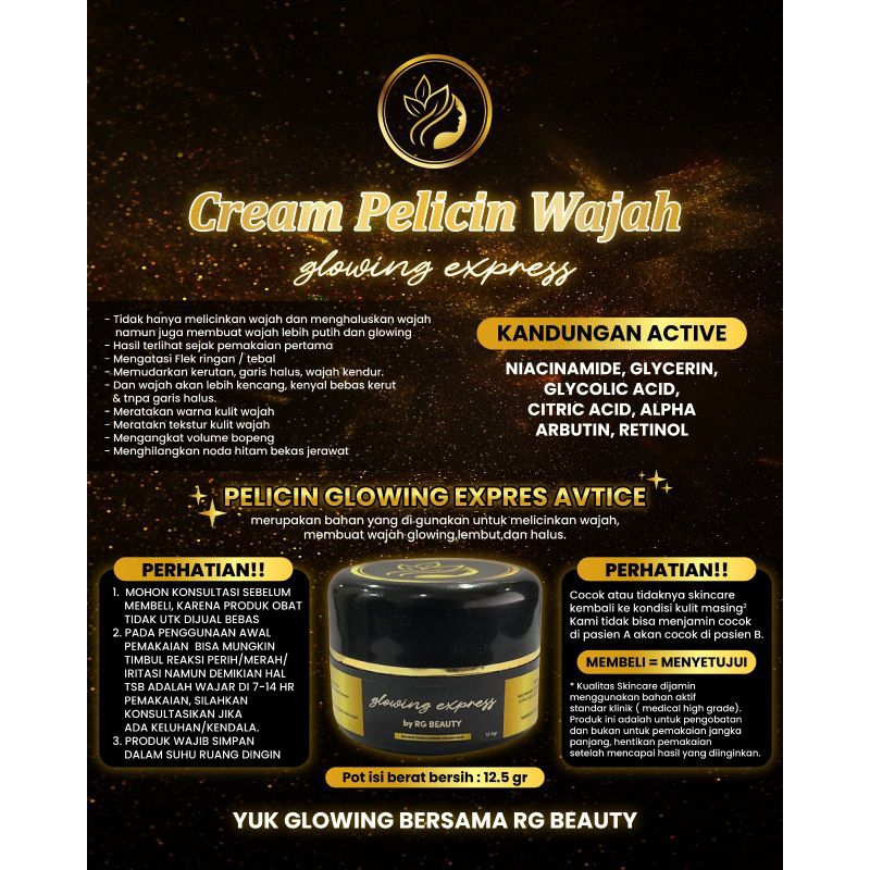 Glowing Express (Krim Pelicin Wajah) ORIGINAL
