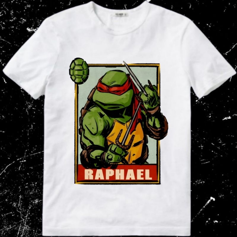 Baju Kaos Tshirt T Shirt Pria Laki Cowok Cewek Perempuan Unisex Anak Kura Kura Ninja Teenage Mutant 