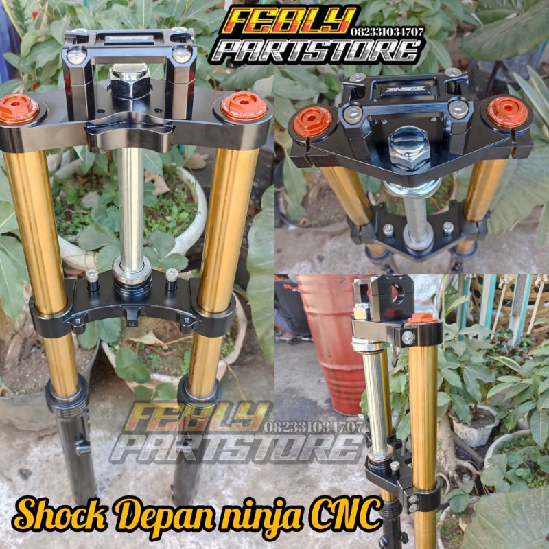 SHOCK SKOK SHOK DEPAN NINJA RIDE IT FULL CNC PNP HONDA CB GL MP TIGER GL100 SHOCOBREKAER DEPAN NINJA