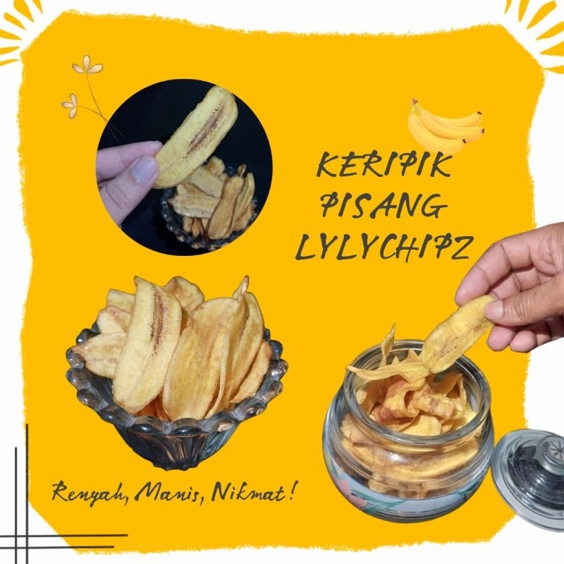 

Keripik Pisang Manis Renyah 500gr / Kripik Pisang Homemade Gula Asli