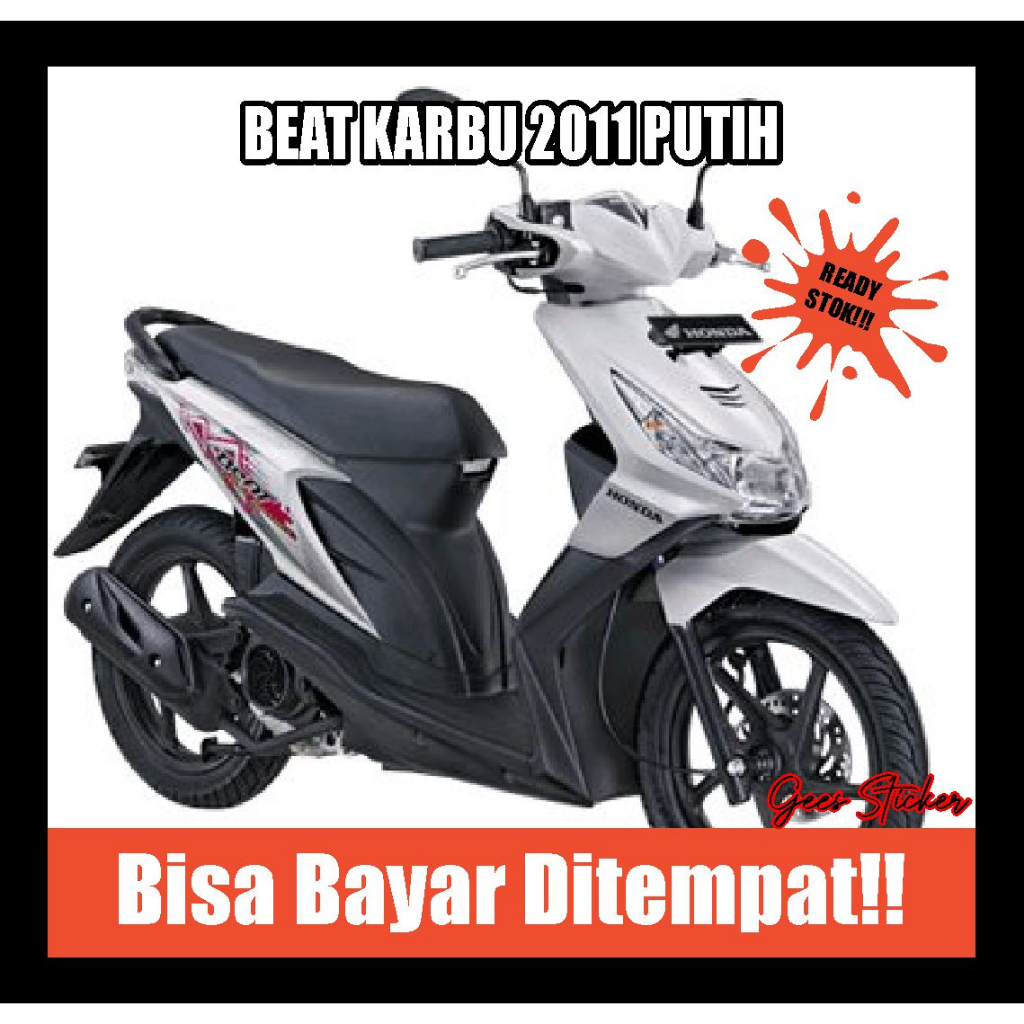striping beat karbu 2011 putih