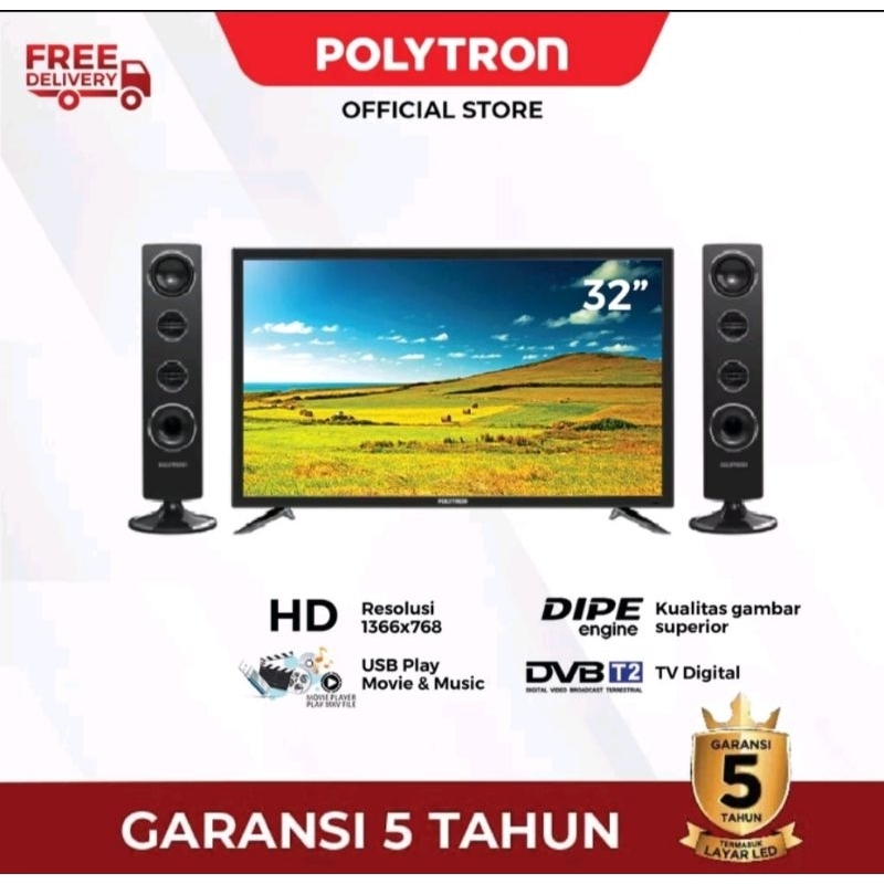 POLYTRON cinemax digital LED TV 32 inch