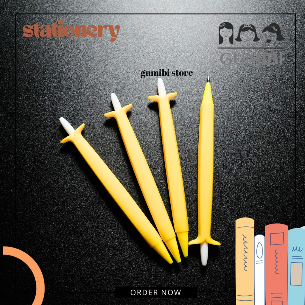 

(12pcs) PENSIL CETEK PISANG FULLBODY PENSIL MEKANIK PENSIL CETIK BANANA YELLOW HARGA TERMURAH