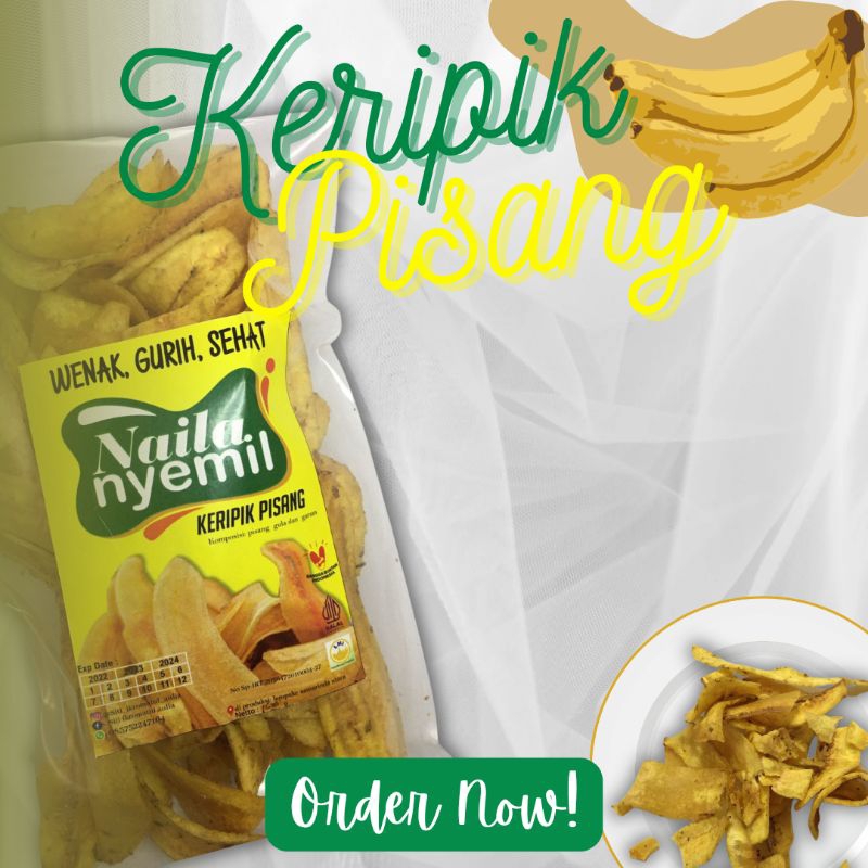 

Naila Nyemil Keripik Pisang 100gr - Cemilan Samarinda