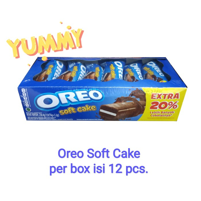 

OREO SOFT CAKE/OREO BOLU BOX ISI 12PCS 16GR