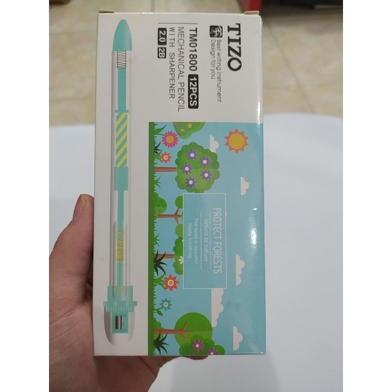 

( Pak ) Mechanical Pencil / Pensil isi Tizo TM-01800 isi 12 Pcs