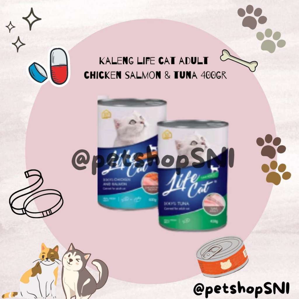 KALENG Life cat kaleng ADULT wetfood Makanan kucing life cat adult 400gr