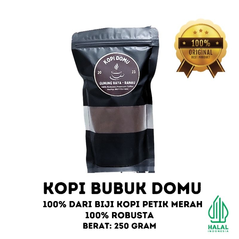

Kopi bubuk Robusta Lampung (Super premium) biji kopi petik merah