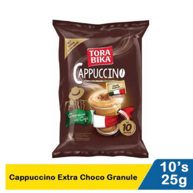 

KOPI TORABIKA CAPPUCCINO EXTRA CHOCO GRANULE ALA CAFE