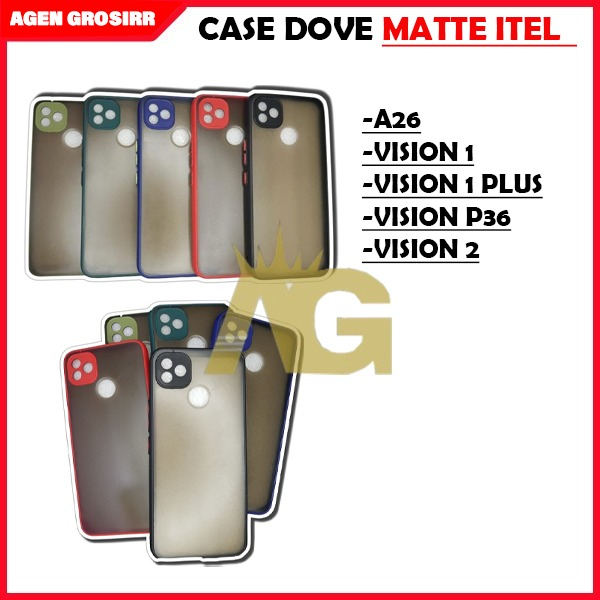AG - SOFTCASE ITEL A26 VISION 2 VISION 1+ P36 - CASE MATTE - CASE DOVE - AG