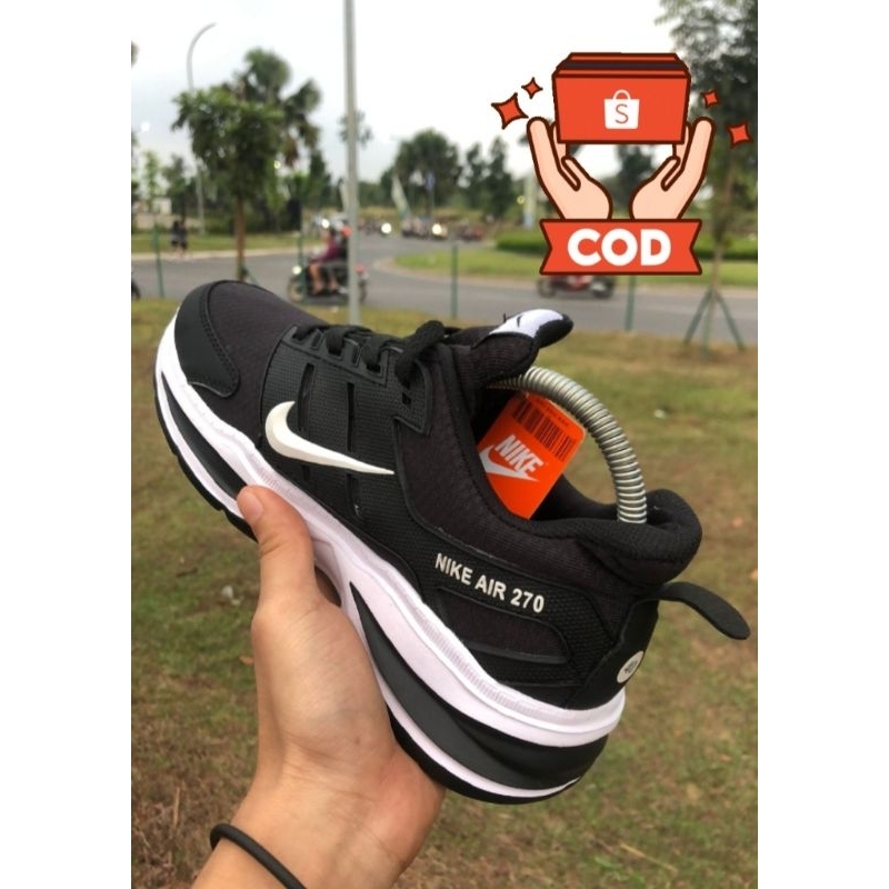 SEPATU SNEAKERS PRIA,WANITA RUNNING HITAM PUTIH,HITAM POLOS