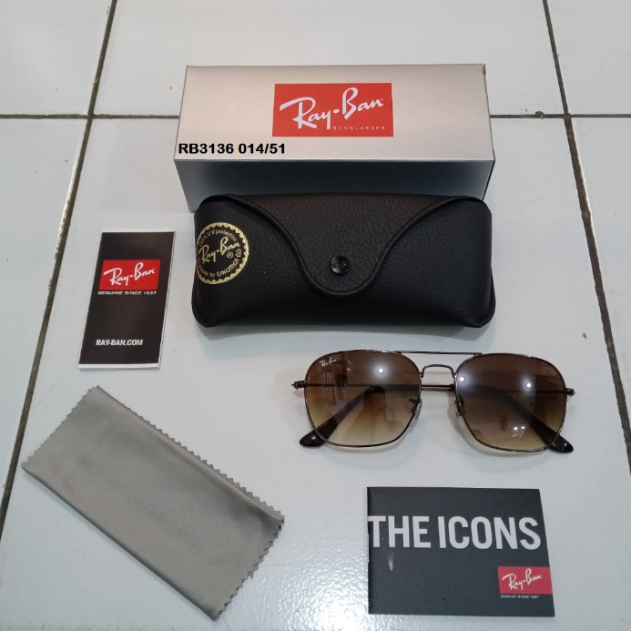 Kacamata Rayban RB3136 lensa kaca | 014/51