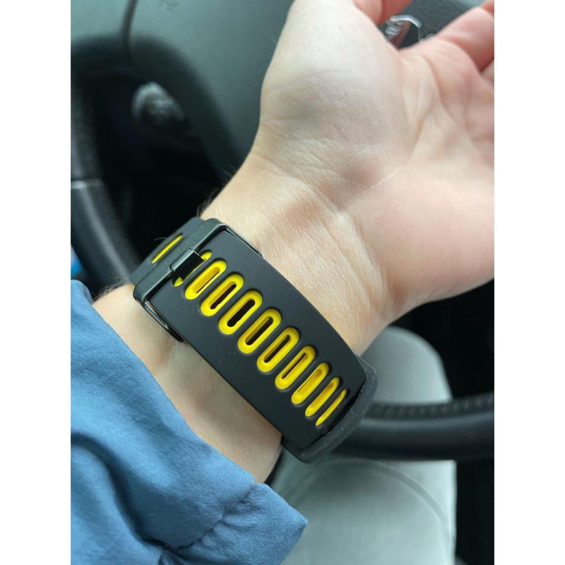 YSW 20mm Tali jam Smart watch Olike OW - W3 / Oase Horizon W1 - Strap Silikon Rubber Dual Tone