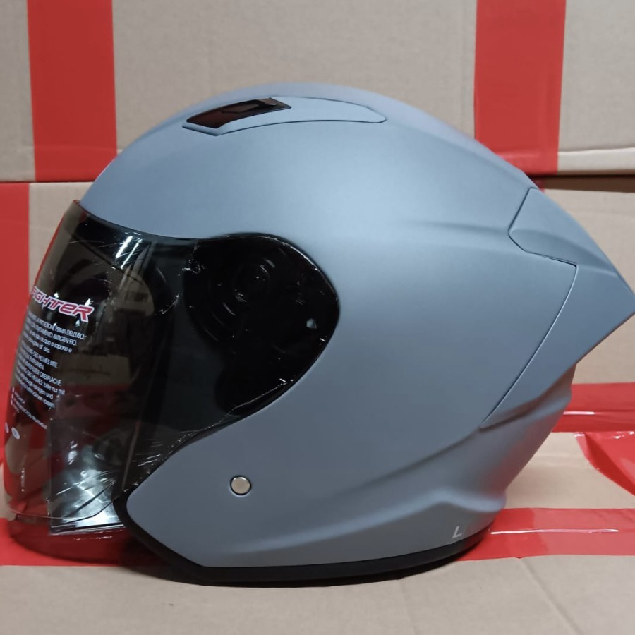 HELM NHK R1 Elite Dim Grey Doff HALF FACE