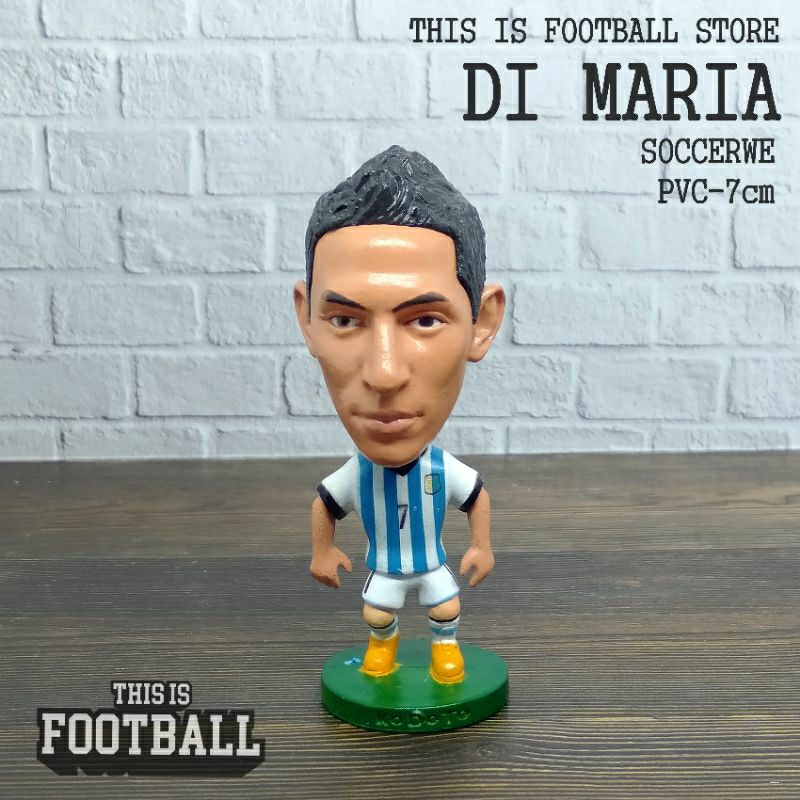 Action Figure Bola Miniatur Soccerwe Kodoto Di Maria Argentina