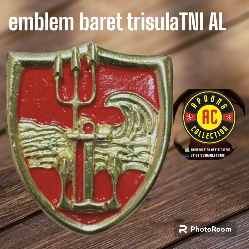 emblem baret trisula TNI al