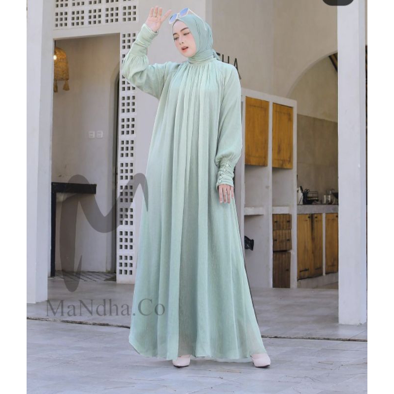 DRESS MEWAH BY MANDHA TERBARU,GAMIS BRANDED PREMIUM ORIGINAL,GAMIS PESTA MEWAH,GAMIS BUTIK,BUSANA MU