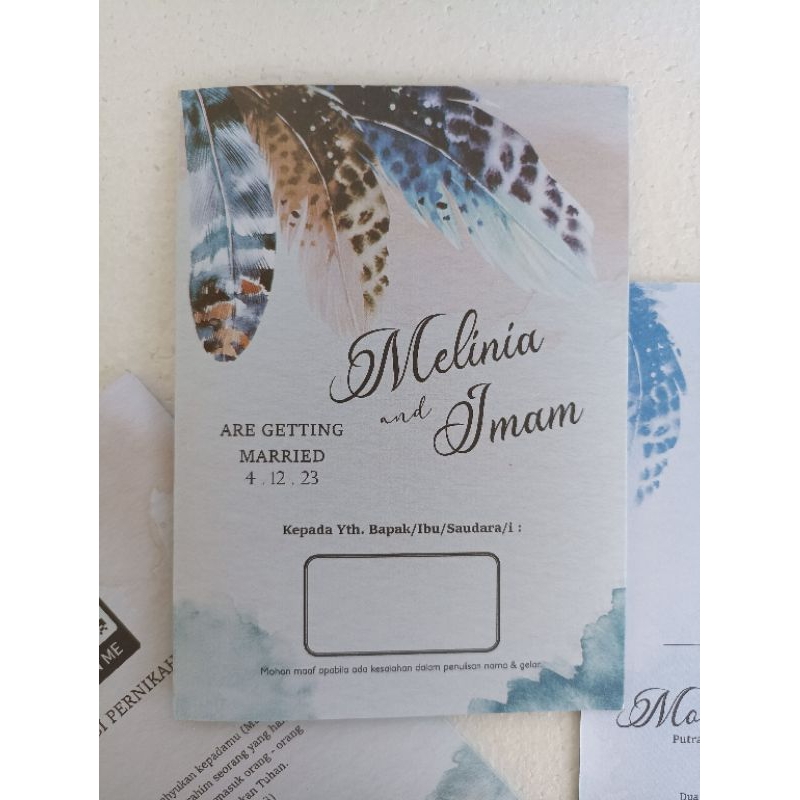 Undangan Pernikahan || Cetak Undangan || Avis 121